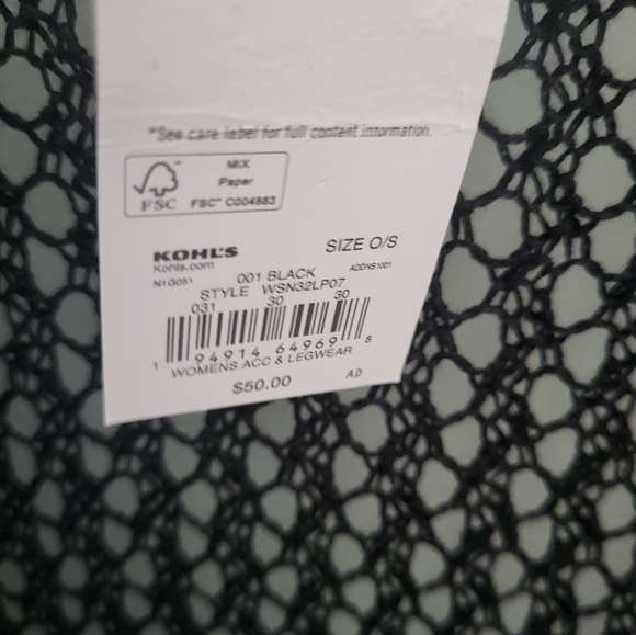 Open Weave Ruana Cover Up Long Cardigan Duster Shrug Black One Size New - Picture 5 of 5